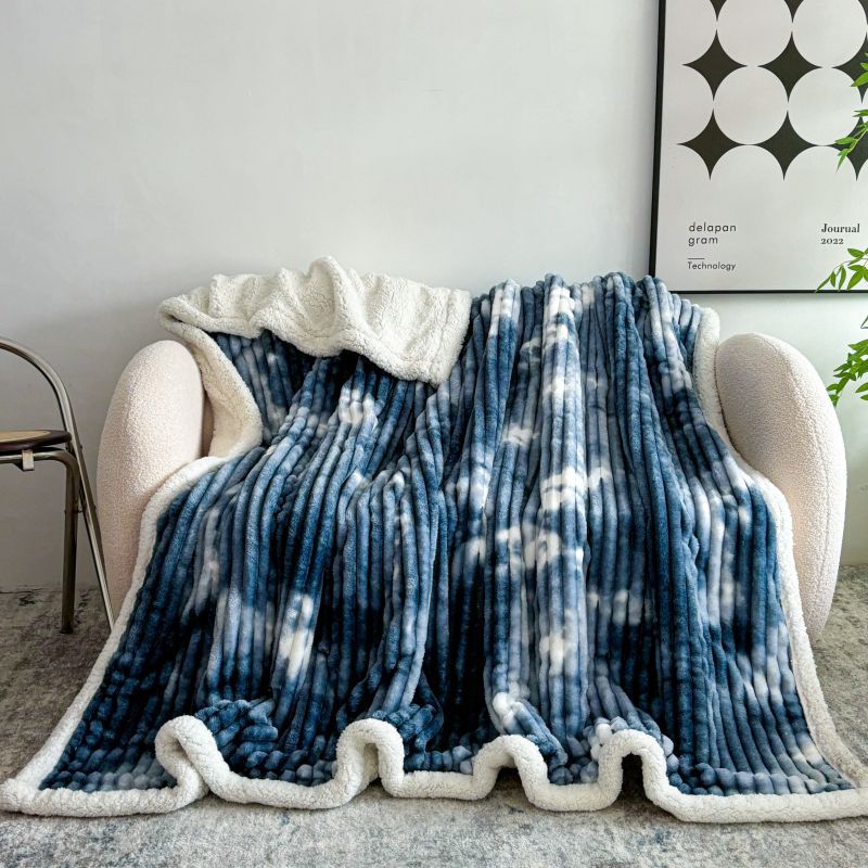 Manta de Franela para Siesta, Doble Capa y Engrosada para Hogar y Oficina image 1
