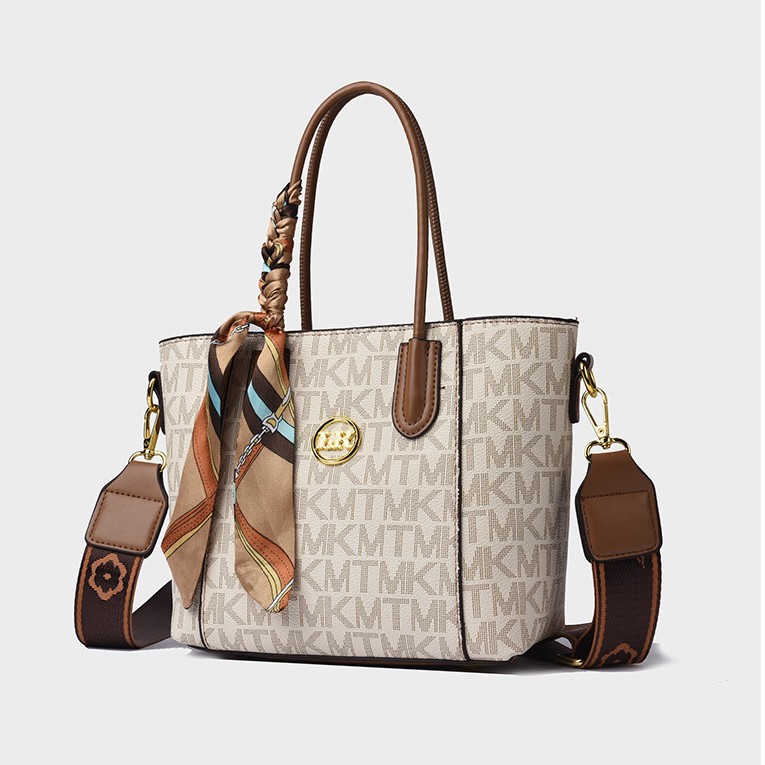 High-sense femenino 2025 nuevo bolso cuadrado impreso simple de gran capacidad textura retro bolso portátil de un solo hombro