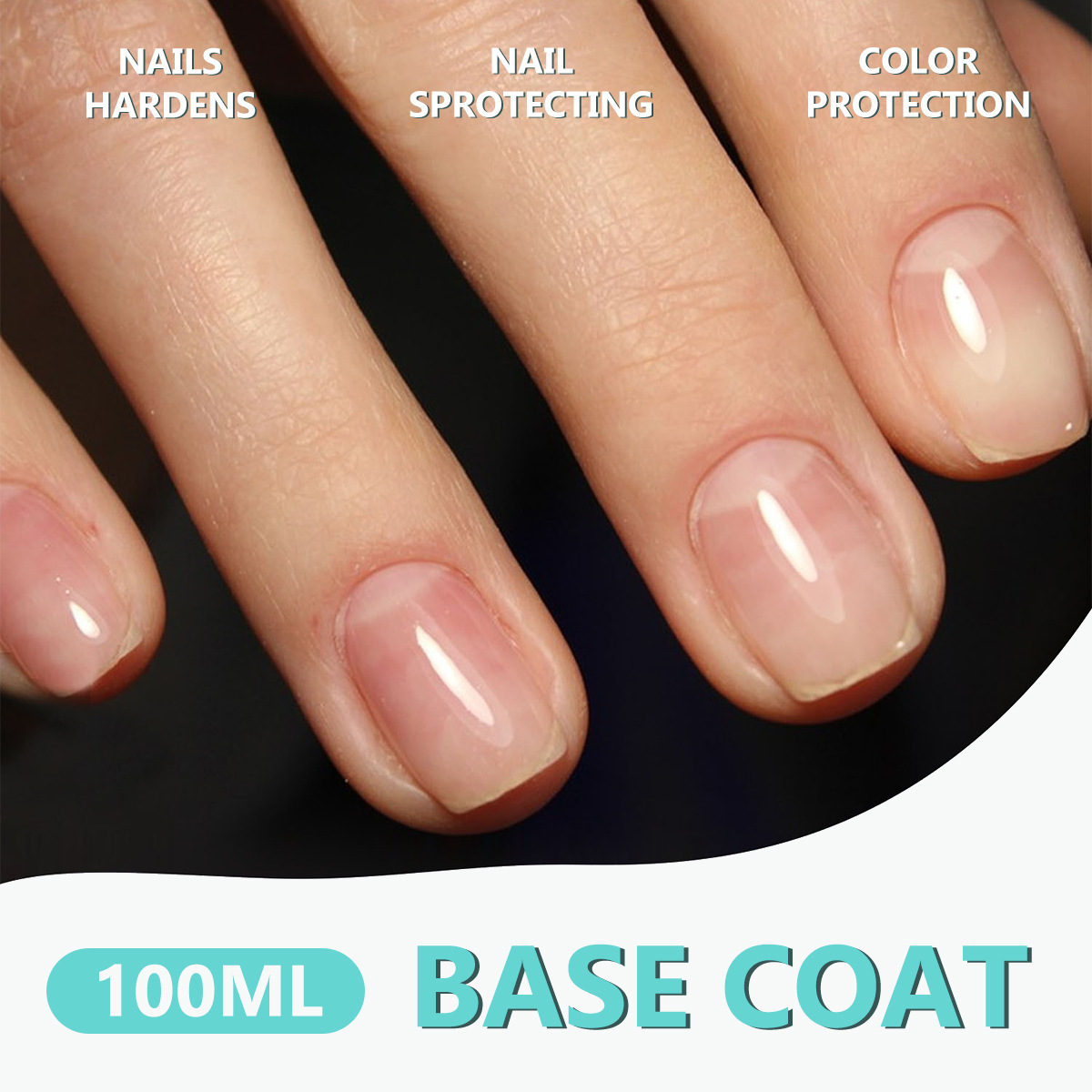 Base Gel Protectora para Uñas 100ml Secado Rápido para Salón de Uñas image 3