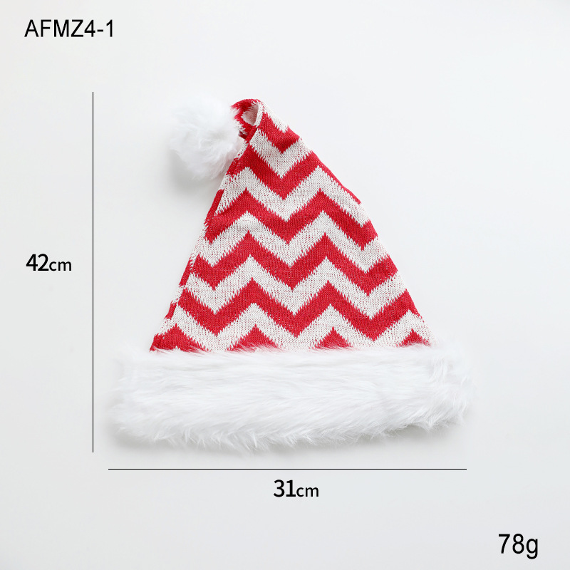 Sombrero de Navidad rojo y blanco-1