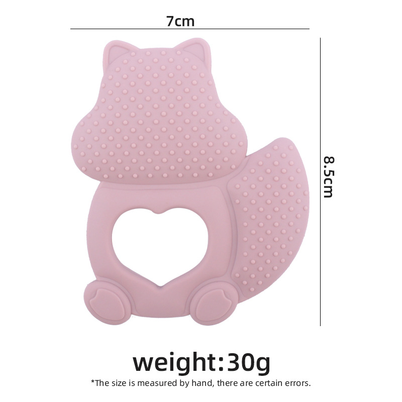 Nuevo bebé suministros mordedor juguete de dibujos animados animal ardilla mordedor creativo bebé mordedura pegamento molar juguete