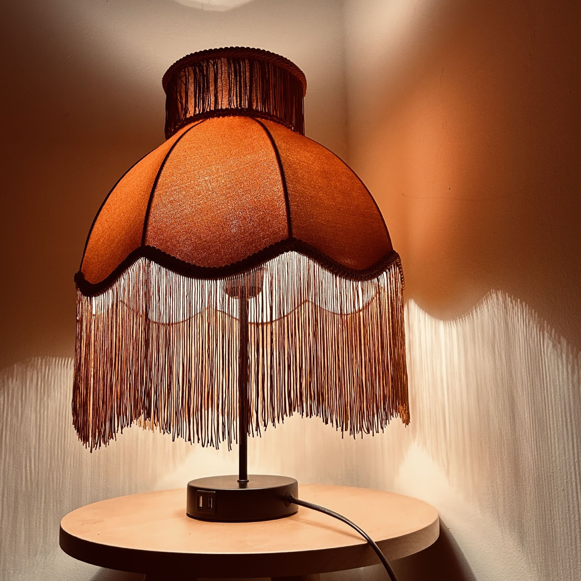 Francés pastoral cobre lámpara de pie salón dormitorio flirting linterna caramelo borla pantalla hogar Retro personas