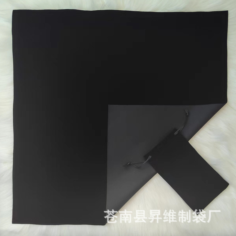 Paquete de franela negra pura; 50cm * 50cm