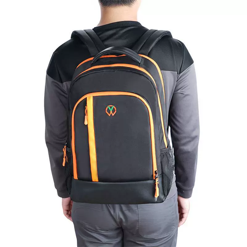 裕创威工厂尼龙简约双肩包商务背包大容量中学生书包电脑旅行包