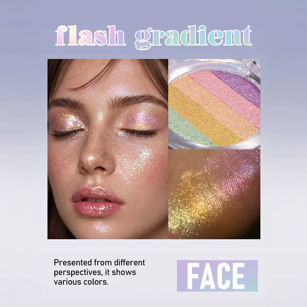 Cross-Border Chameleon Eyeshadow Highlighter Five-Color Pearlescent Fine Shimmer Handaiyan Eyeshadow Makeup Shimmer Eyeshadow Wholesale