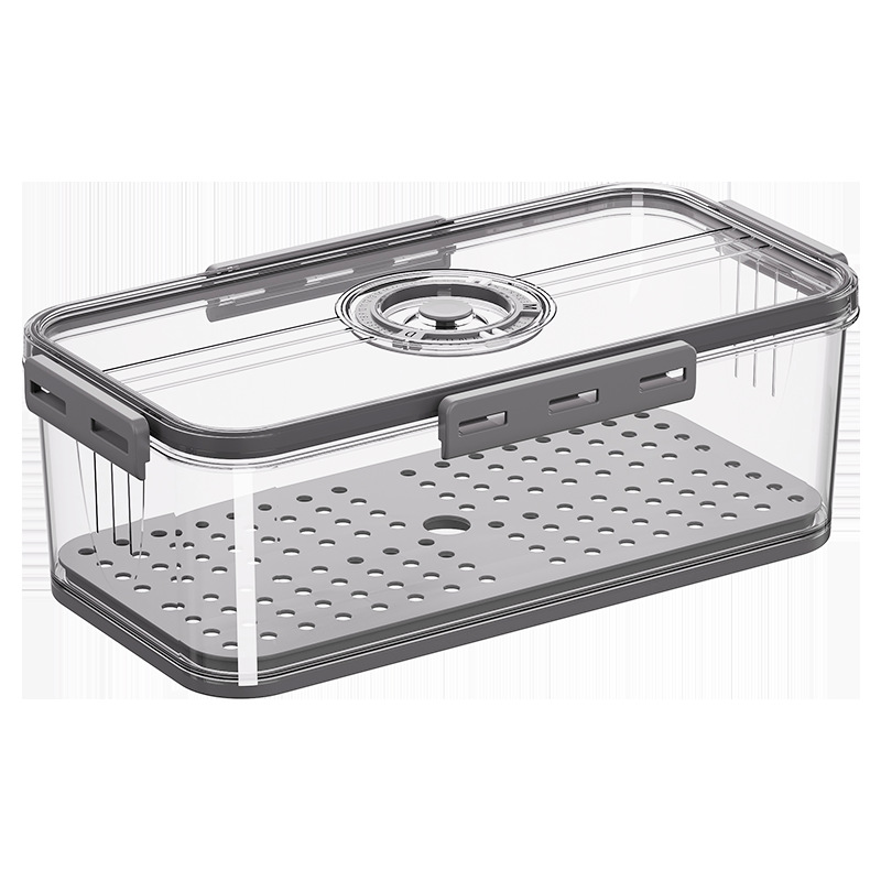 Refrigerador caja de almacenamiento plástico cocina organizador sincronización congelado PET sellado blanco transparente verduras y frutas