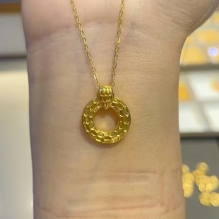 Year of the Snake Gold Necklace Year of the Snake Year of the Snake Pure Gold 999 Spirit Snake Peaceful Buckle Pendant 520 as a Birthday Gift for Your Girlfriend