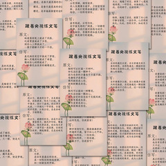 94张央视文笔仿写贴纸写作练笔热门素材diy手账笔记本贴画防水
