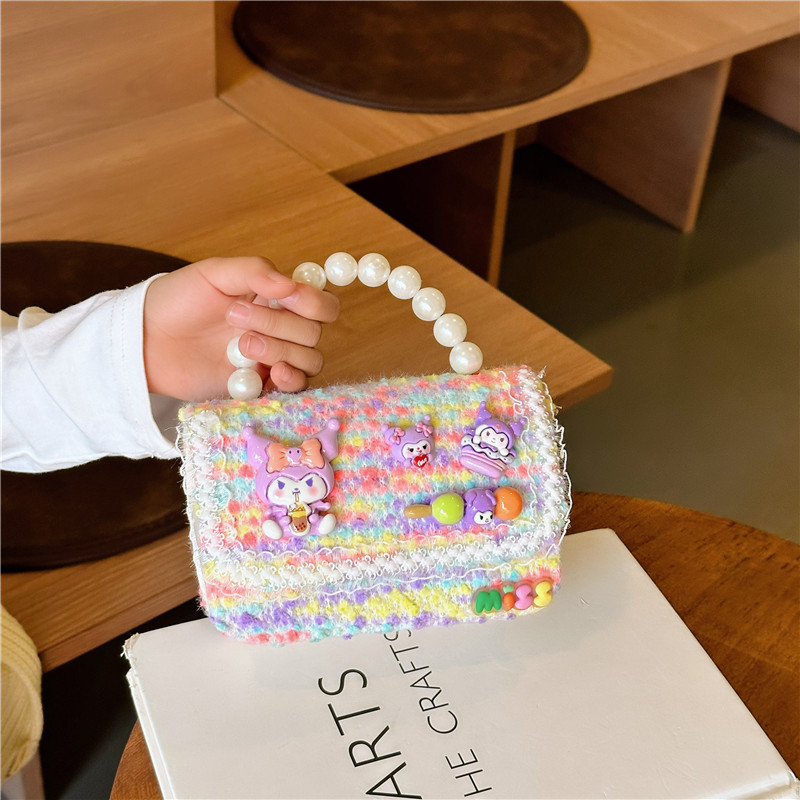 Bolso de las niñas de moda todo fósforo princesa bolsa de cadena 2023 Otoño e Invierno nuevos niños bolsa de mensajero niña bolso