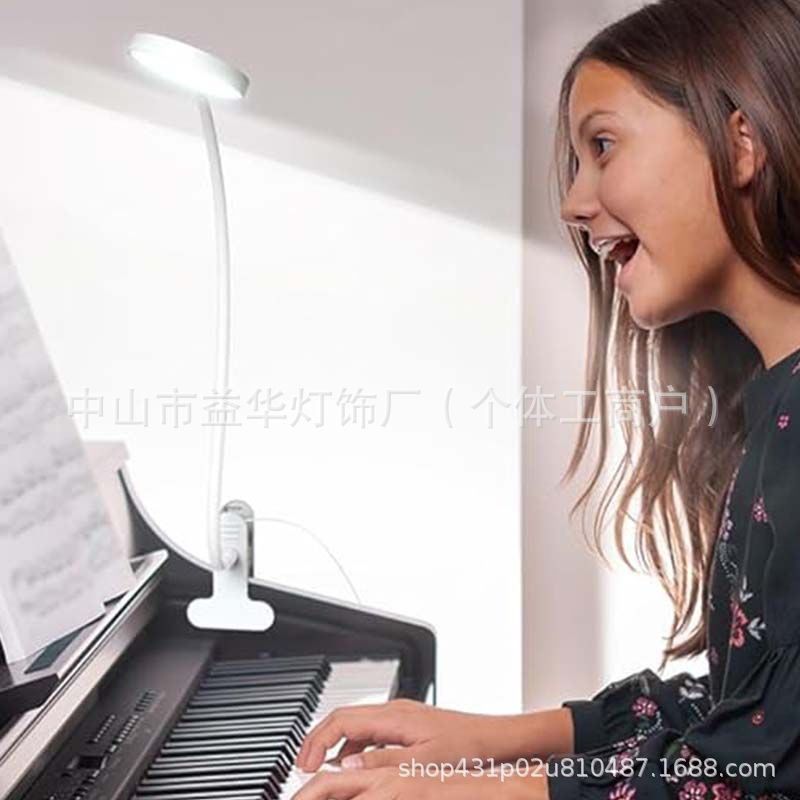 lámpara de cabecera de cama tipo clip led lámpara de escritorio de protección de ojos escritorio de estudiantes de carga tipo clip dormitorio lectura lámpara de clip