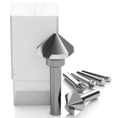 Three-blade chamfering knife 90-degree stainless steel single chamfering reamer countersink deburring chamfer drill countersink drill