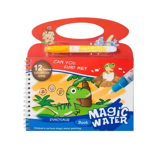 Children's Magic Water Painting Book Kindergarten Repeated Graffiti Clear Water Portal Book Baby Early Education Educational Coloring Book Wholesale