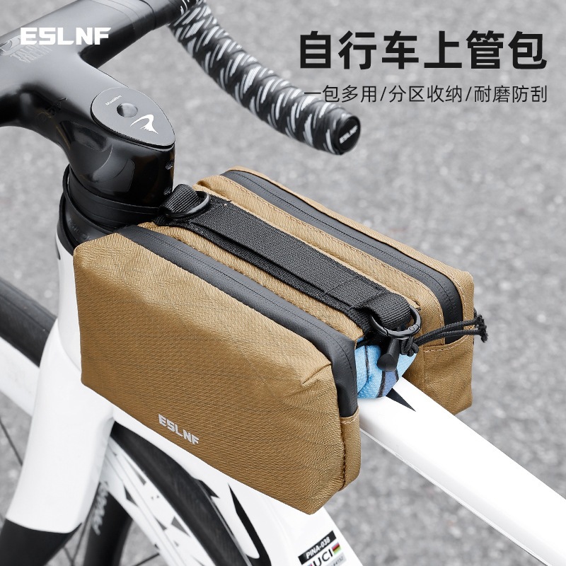 Eslnf Mountain Bike Bag, Front Frame Bag, Hanging Bag, Upper Tube Bag, Saddle Bag, Storage Bag, Cycling Equipment