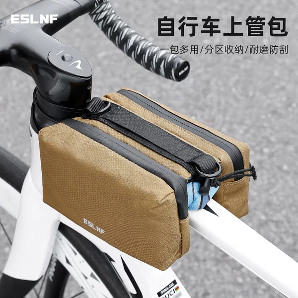 Eslnf Mountain Bike Bag, Front Frame Bag, Hanging Bag, Upper Tube Bag, Saddle Bag, Storage Bag, Cycling Equipment