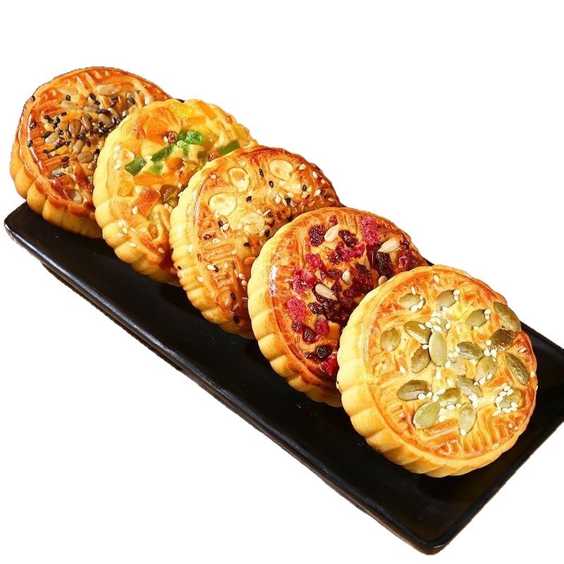 果仁月饼坚果五仁传统月饼好吃香甜果仁果味月饼中秋送礼月饼糕点|undefined