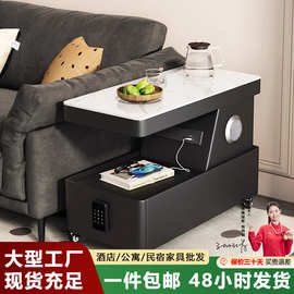 可移动茶几小户型现代简约边柜轻奢客厅意式极简新款沙发边几推车