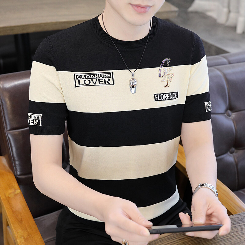 Adidas's New Summer Men's Ice Linen Round Neck Short-Sleeved T-Shirt [Files.]