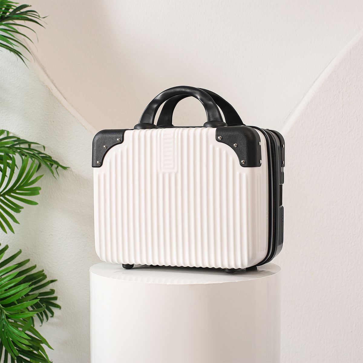 흰색 + 검정색 [업그레이드된 코너 스타일]