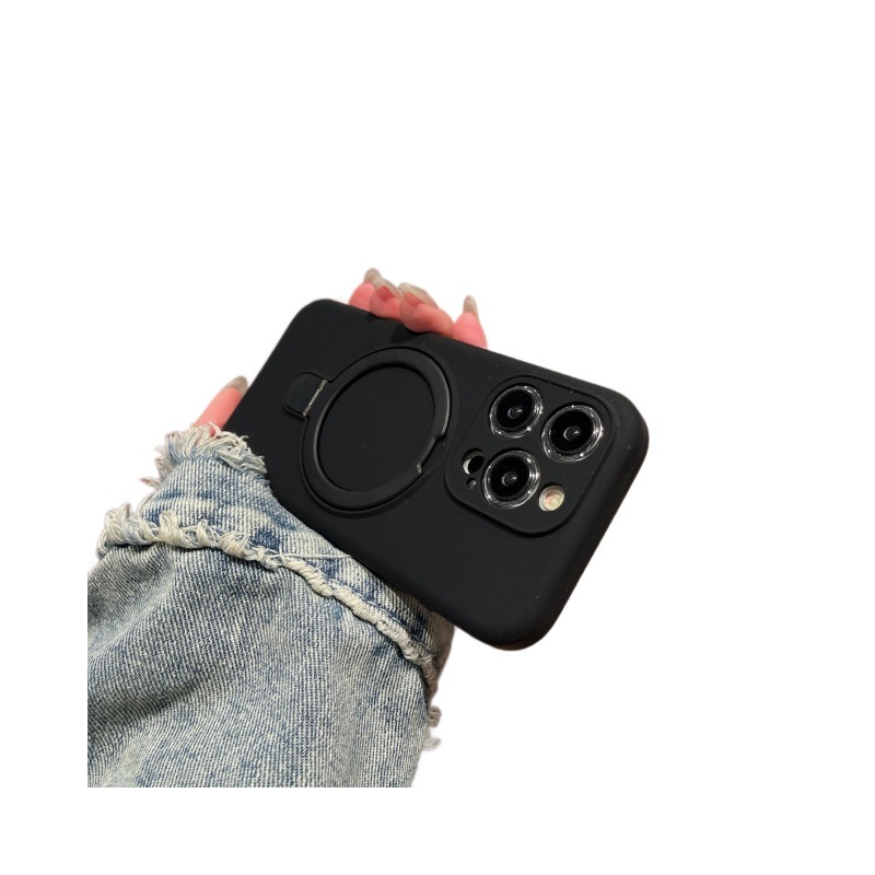 适用iPhone17液态硅胶磁吸支架手机壳苹果16肤感精孔镜头保护套15|undefined