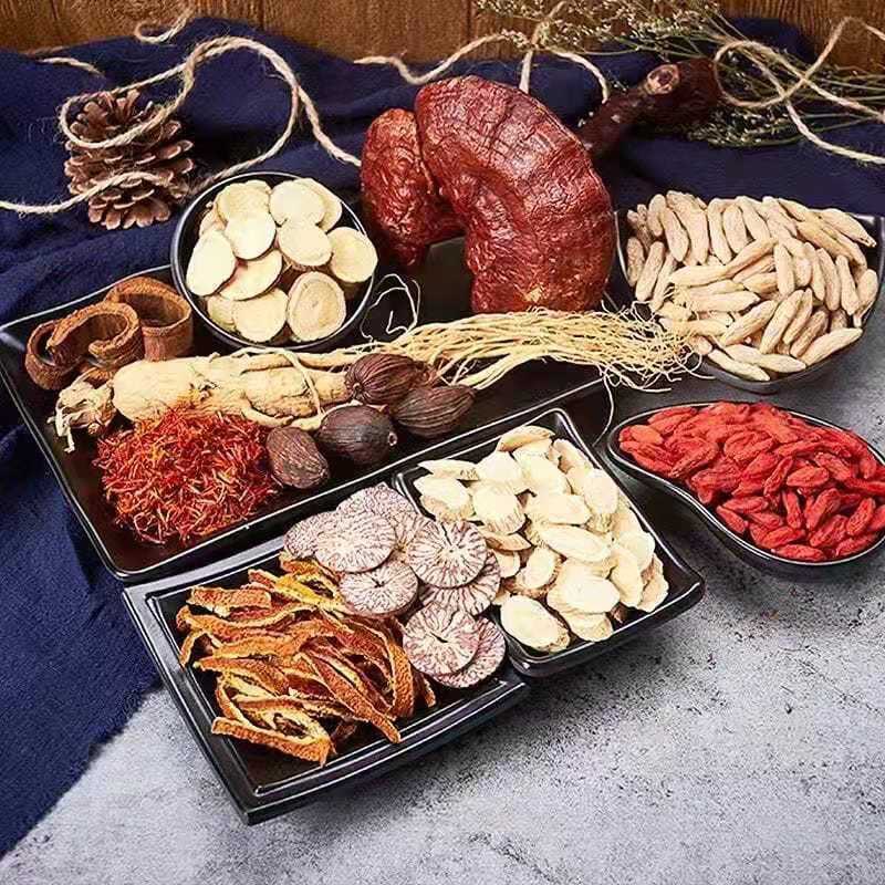 Ten-Full Herbal Wine Soaking Blend (34 Herbs + 8 Ginseng Roots) — Food-Herb Infusion Kit quality and texture