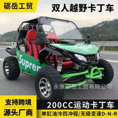 メーカーカスタマイズされた 2 人乗りオフロード カート 200cc 独立サスペンション大型 ATV 4 輪駆動カート
