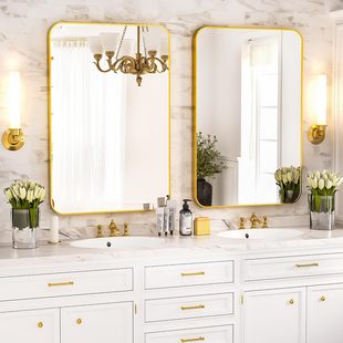 Nordic Style Rectangular Bathroom Mirror Bathroom Toilet Mirror Wall Hanging Toilet Mirror Bathroom Mirror Wall Hanging Mirror