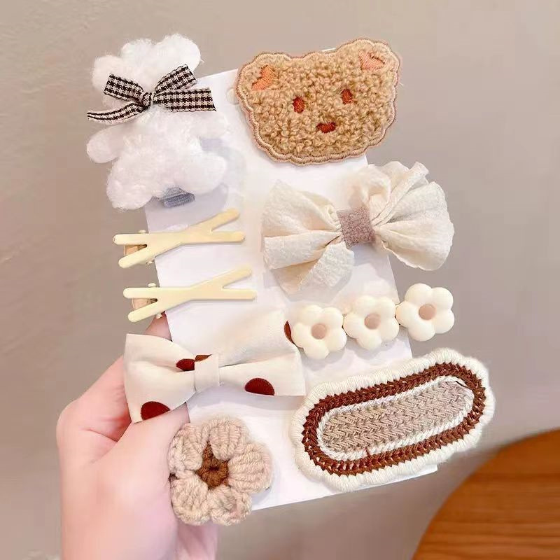 Otoño y invierno peluche clip para niños trenzando clip para el cabello versátil clip dulce clip lateral frange clip clip clip clip para el cabello roto clip para el cabello