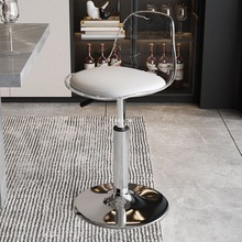 亚克力酒吧椅带靠背透明家用高脚凳子可升降旋转ins风吧台前台椅