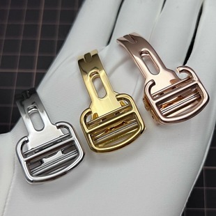 Substitute Cartier Blue Balloon Butterfly Buckle London Watch Strap Buckle Stainless Steel Folding Buckle Screw Style Frosted Polished
