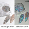 Retroreflective yellow nail sequins for manicure for nails, suitable for import, new collection, wholesale