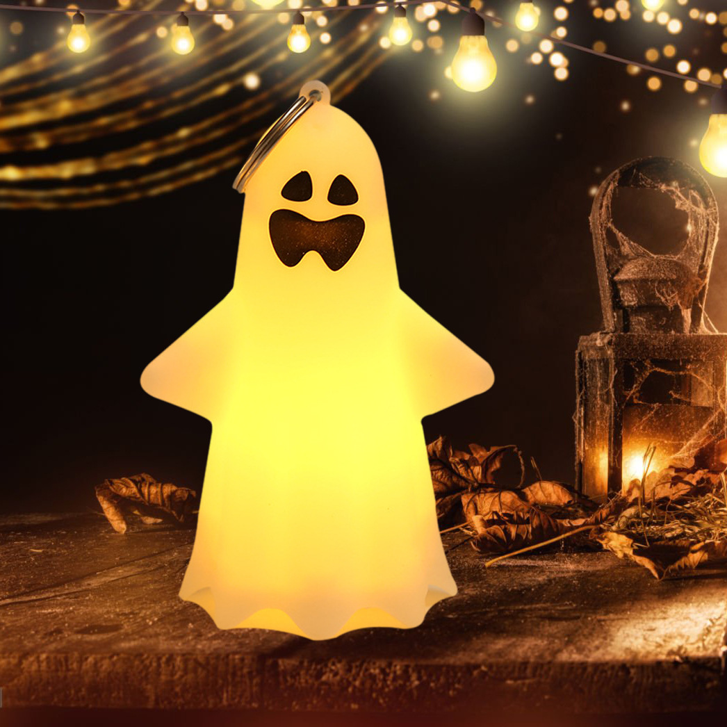 Halloween transfronterizo iluminado fantasma colgante decoración de Halloween fantasma fiestas accesorios iluminados