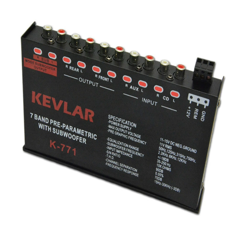 Заводской прямой автомобильный эквалайзер 7-сегментный эквалайзер автомобильный аудио эквалайзер тюнинг делитель усилитель K-771