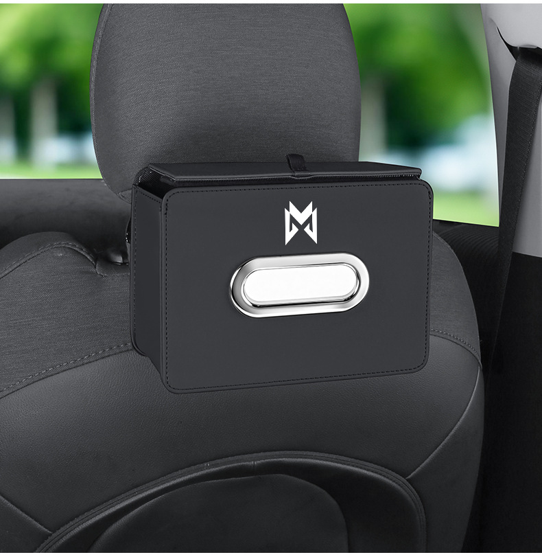 Suitable for Mengshi 917/M817/M800 vehicle-mounted foldable tissue box, multifunctional storage tissue bag, storage box