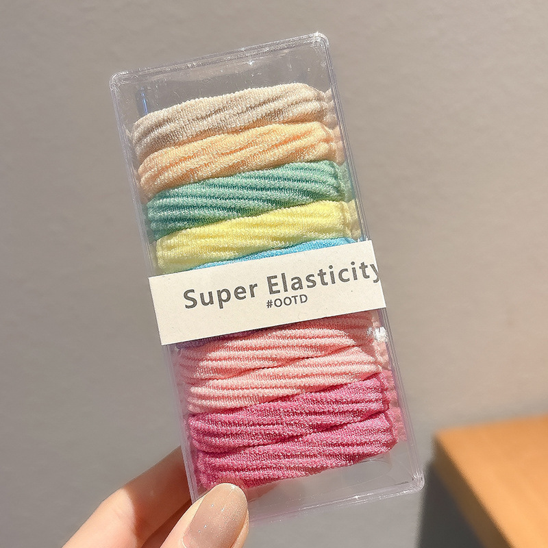 Correa curry para mujeres cuerdas de cabeza de cola de caballo alta anillo de cabello duradero verano 2025 nuevo cabello de alta elasticidad para adultos