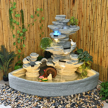 ����ͥԺ�~�ؼ�ɽ��ˮ��Ȫ�쾰�be�������Lˮ݆���^ѭ�hˮ�[��