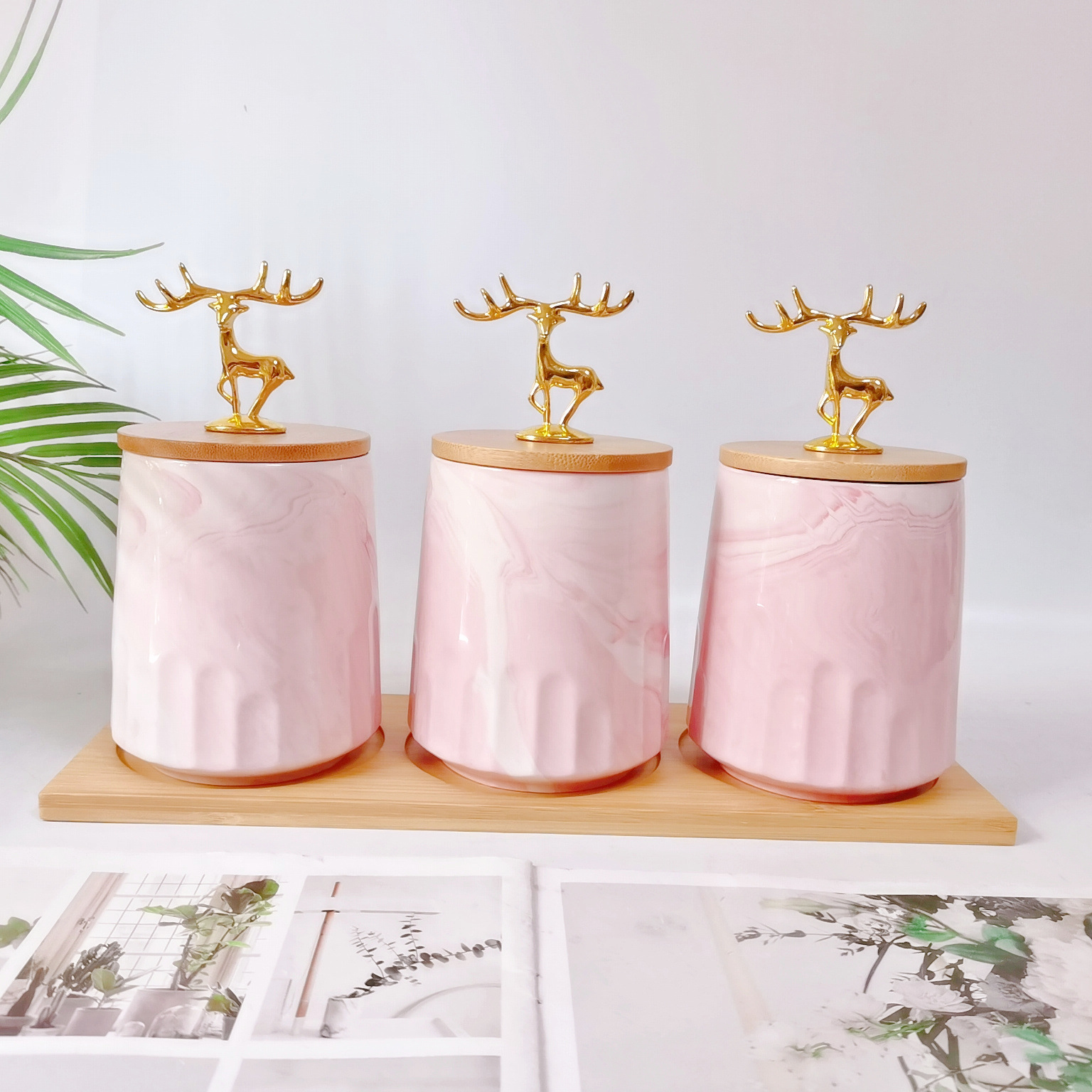 Transfronterizo de exportación jasador de cerámica jarra de condimento de cerámica de color suelo sellado tarro de almacenamiento tarro de café