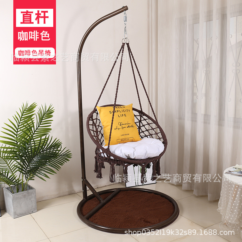 Borla cesta colgante hogar interior tejido colgante silla balcón Nordic perezoso cuna silla columpio cuna silla balcón