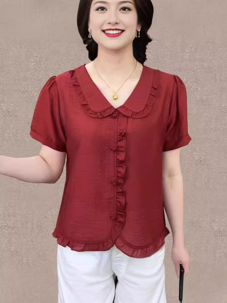 2024 summer new style middle-aged and elderly women's clothing