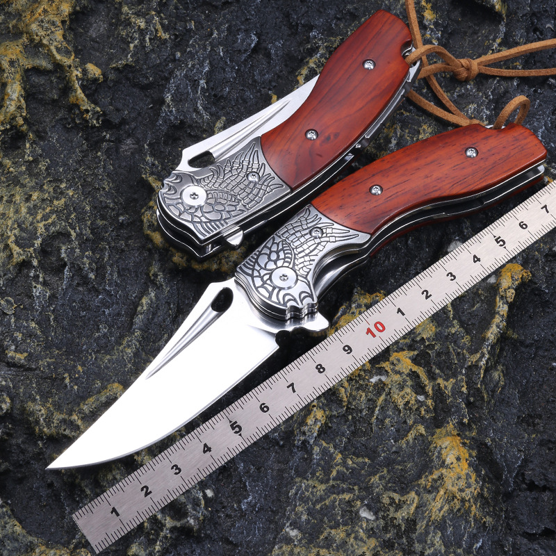 M390粉末钢折叠刀户外防身折刀高硬度锋利刀具野外生存小刀水果刀