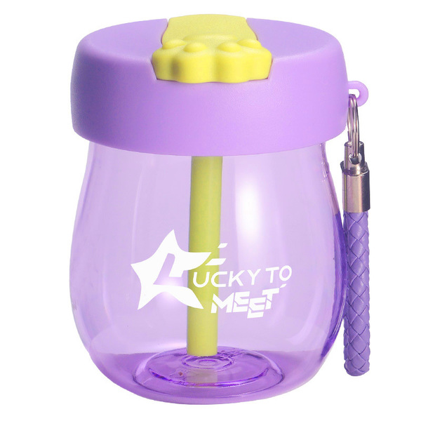 Children's cartoon plastic high quality cute handheld summer glass…