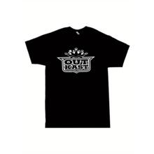 跨境欧码纯棉OUTKAST皇冠个性风T恤纯棉圆领短袖出街上衣女士款式