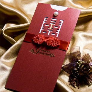 Chinese Wedding Invitation Invitation Wedding Wedding Personality Creative Wedding Chinese Style European Style Custom Print New