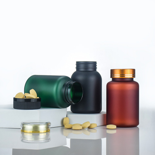 Custom PET capsule packaging bottle 150ML sanding health product bottle VC lozenge bottle pill dividing bottle