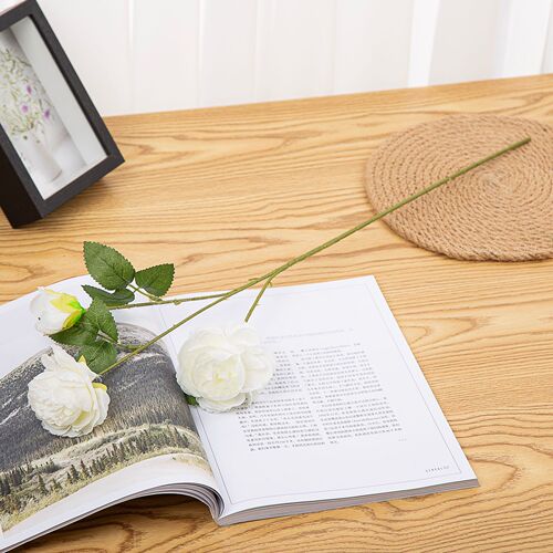 Artificial flower three-head peony wedding road decoration plastic flower cross-border fake flower restaurant hotel decoration peony flower