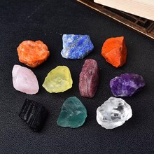 水晶原石扩香石香薰石粉白紫黄蓝绿萤石滚石水晶用于家居办公摆件