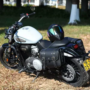 Elektrikli avtomobil motosiklet retro universal yan çanta suya davamlı asma çanta