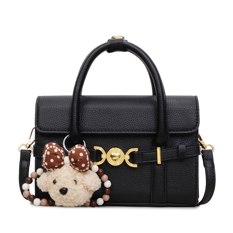 Alta textura de hardware decoración bolso de mano mujer 2026 nuevo popular litchi pattern casual versátil mochila