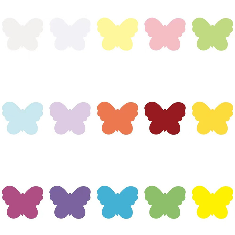 春夏主题小孩手工艺品剪纸花卉鱼蝴蝶花朵爱心手剪纸教室装饰剪纸