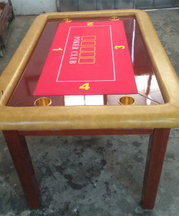 Blue Pigeon Texas Hold'em Home Table Small Household Table Chess and Card Entertainment Manufacturer Direct Sales Can Be Customized with Pictures