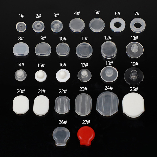 Not easy to allergic transparent TPE pain-proof pad round spring ear…